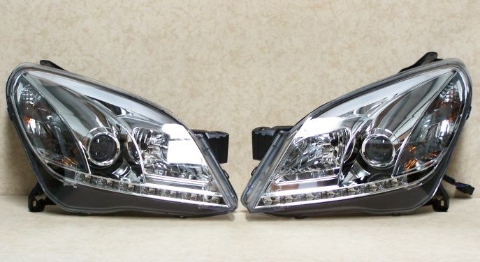VAUXHALL ASTRA H MARK 5 LED CHROME DRL DAYLIGHT RUNNING LIGHTS DEVIL vauxhall-astra-h-mark-5-led-chrome-drl-daylight-running-lights-devil