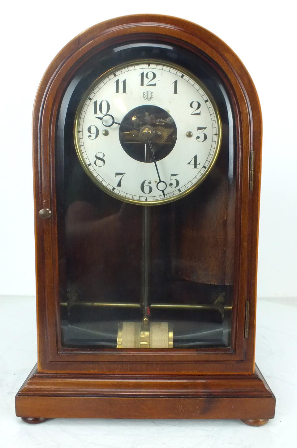 Antique Electric Mantle Clock Rare Mahogany French Bulle Mantel clock eBay