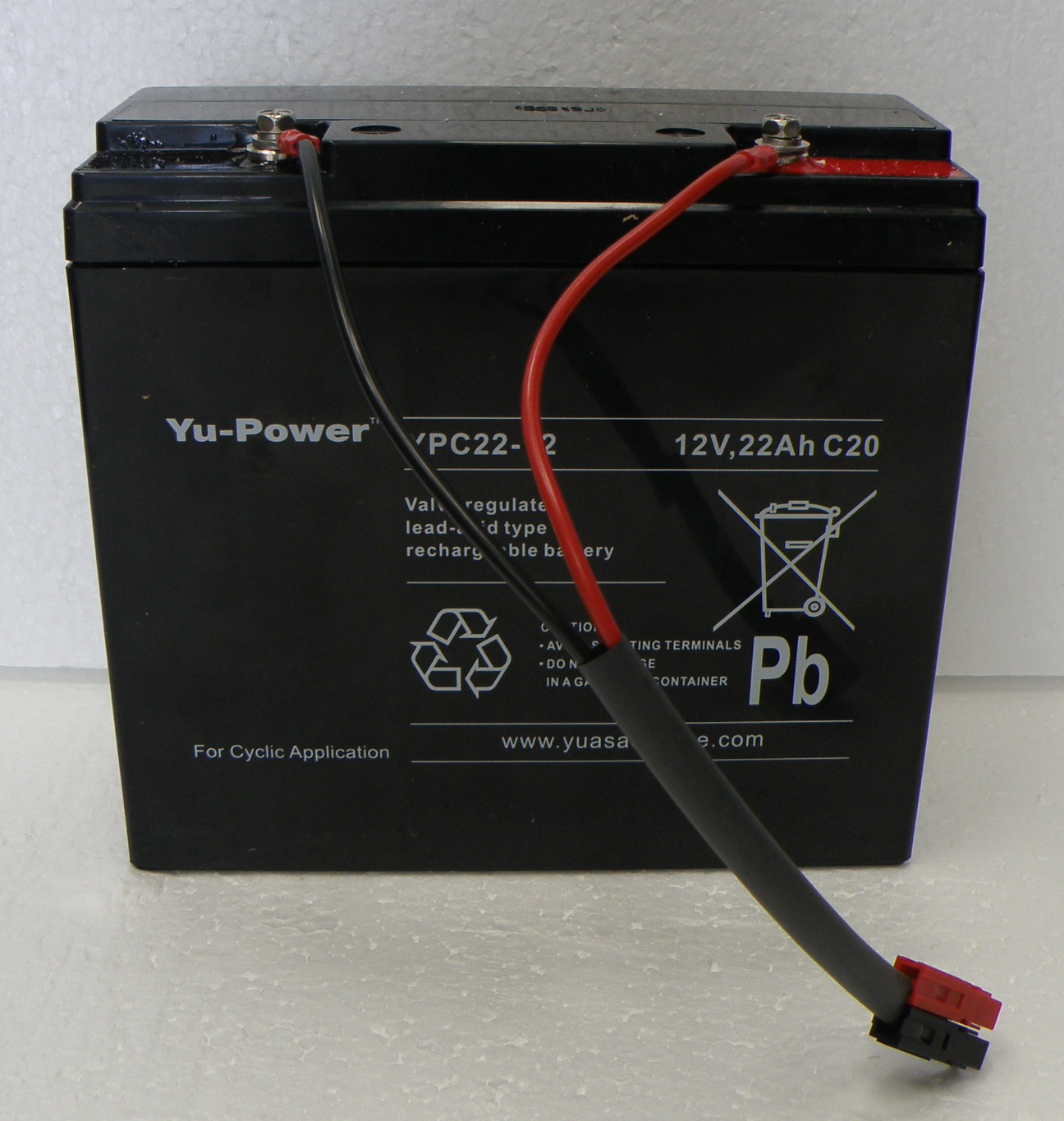 Yuasa YPC2212 Golf Trolley Battery + Hillbilly Lead, 22Ah eBay