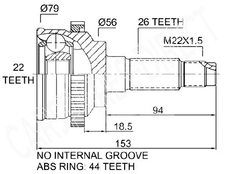 NEW MAZDA MX5 MX-5 1.6 CV JOINT 90/>05