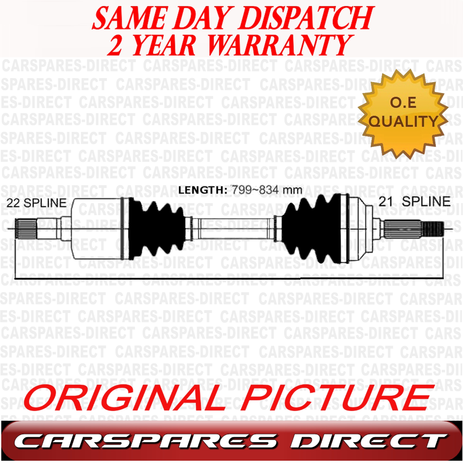 PEUGEOT 106 MK1 10 11 3 STUD WHEEL OFF SIDE RIGHT HAND DRIVESHAFT