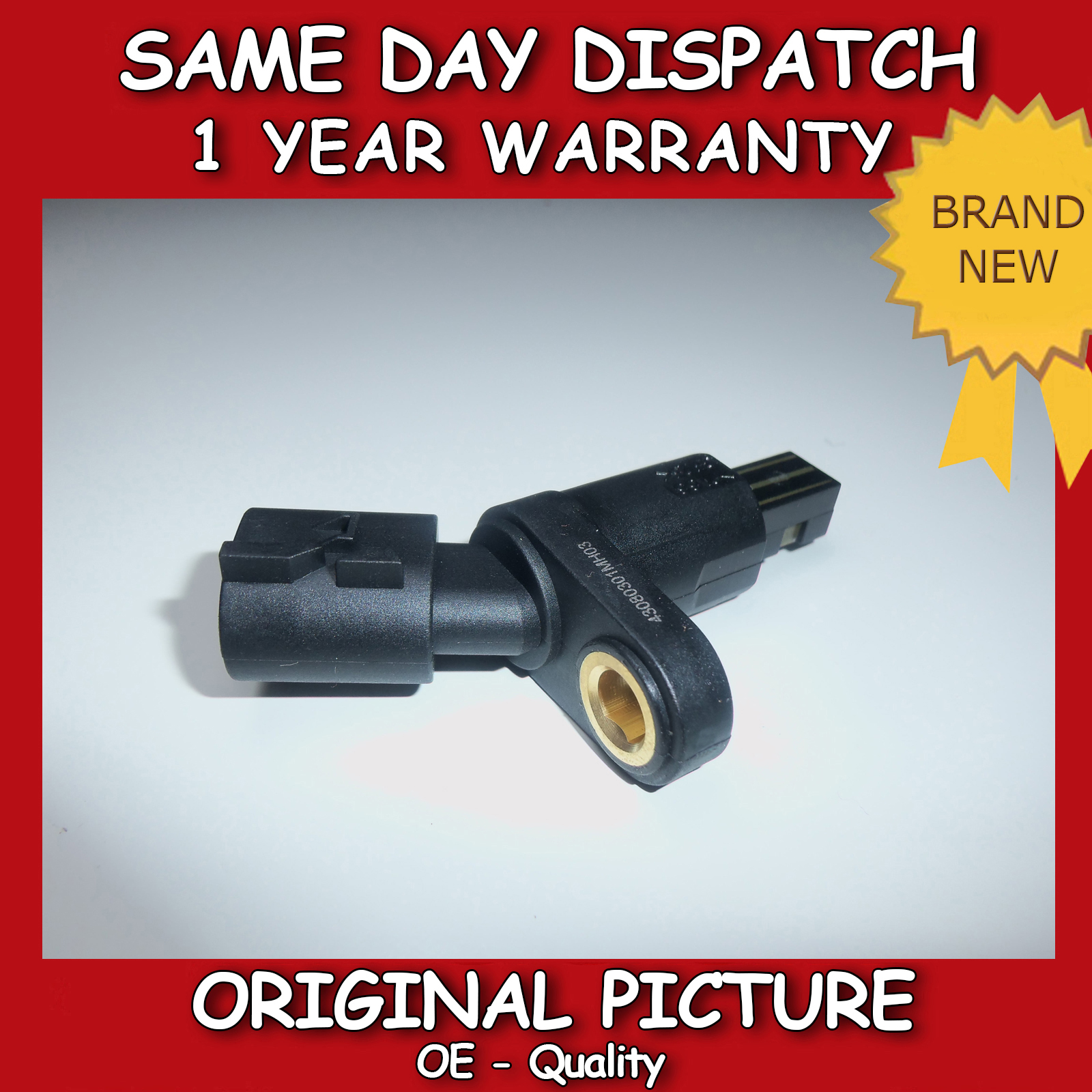 VW GOLF IV 1.4,1.6,1.8,1.9,2.0,2.3 ABS SENSOR REAR RIGHT/LEFT 1997>06  1J0927807B