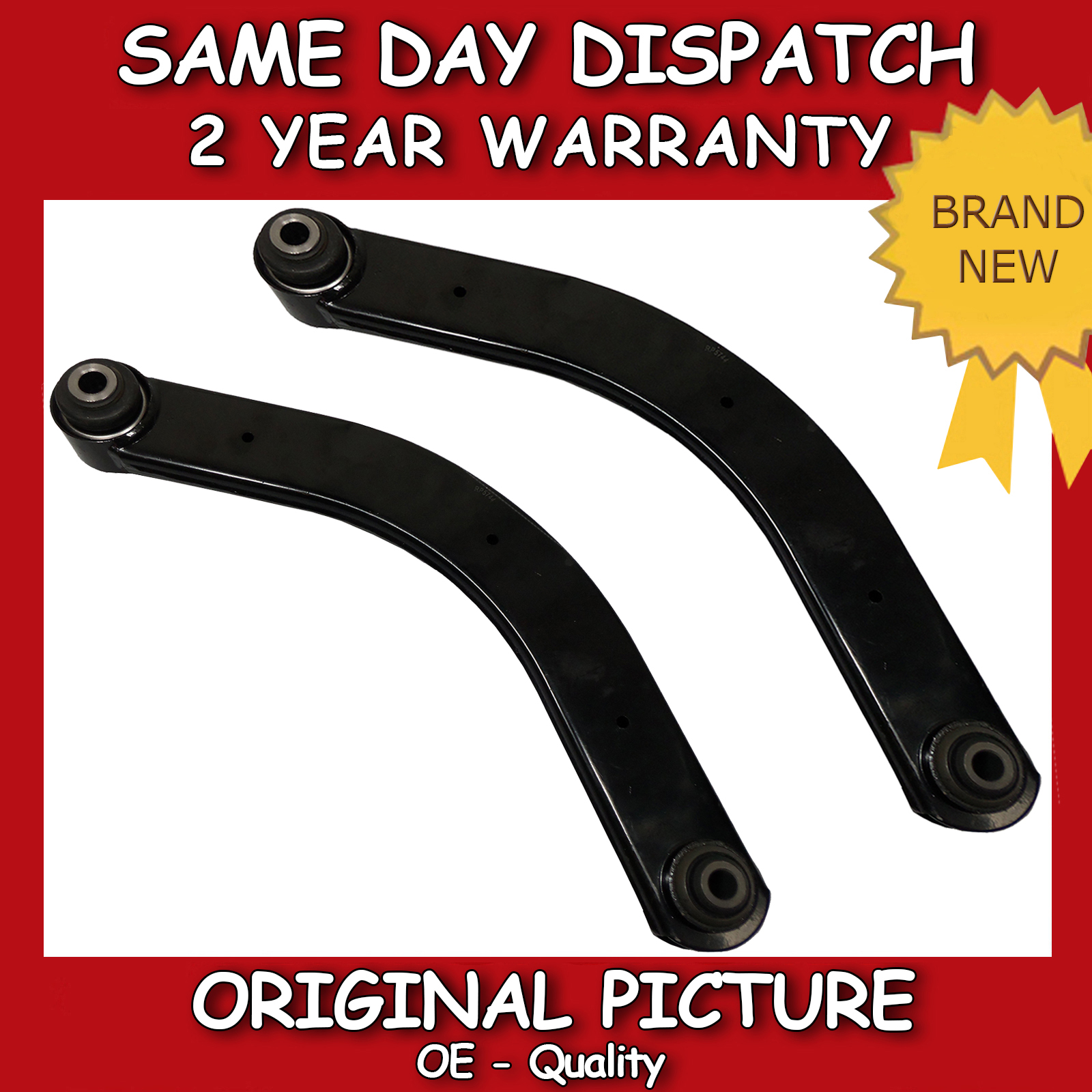 2X VAUXHALL VECTRA C REAR SUSPENSION TRAILING CONTROL ARM 2002>on