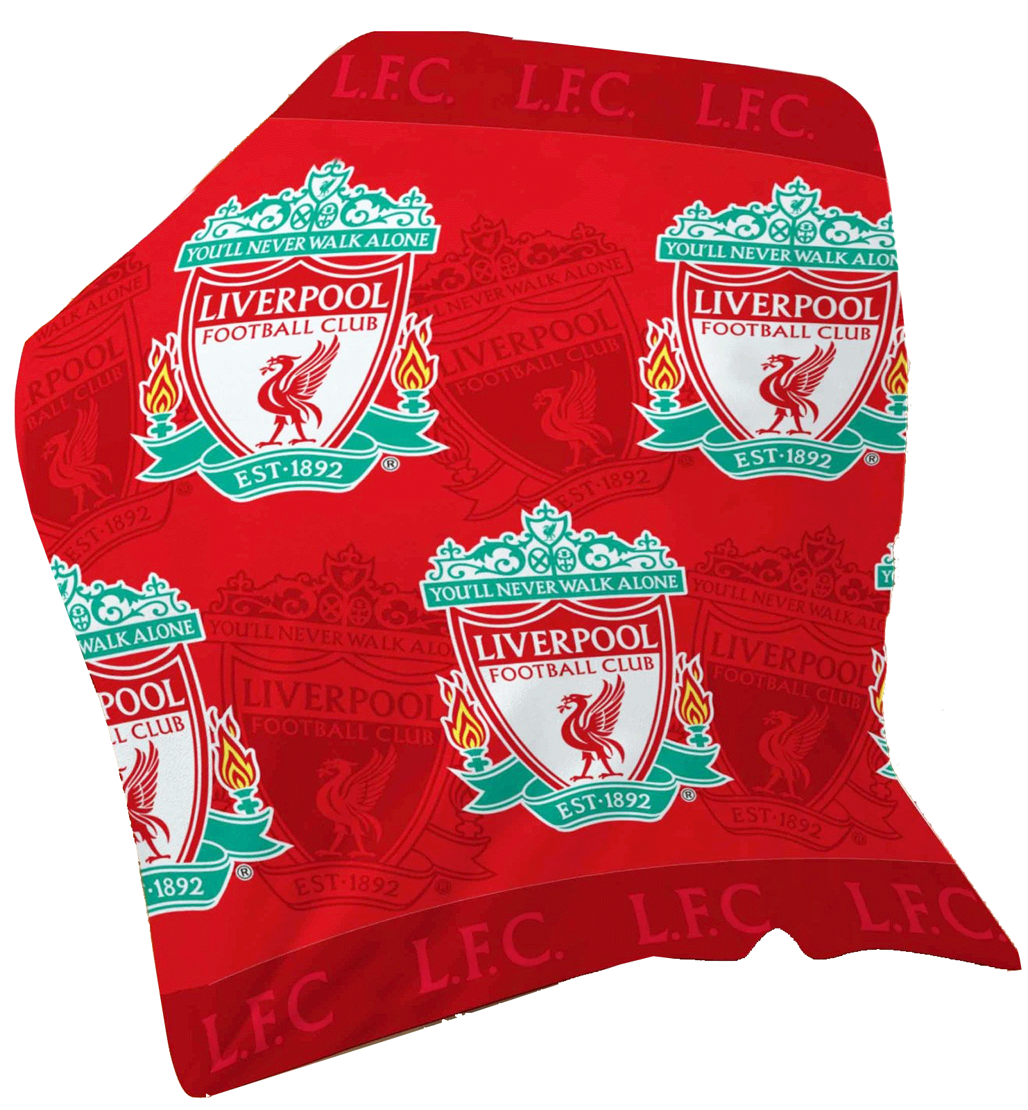 EXTRA LARGE Liverpool Football Club Fleece Blanket Boys Kids Bedroom