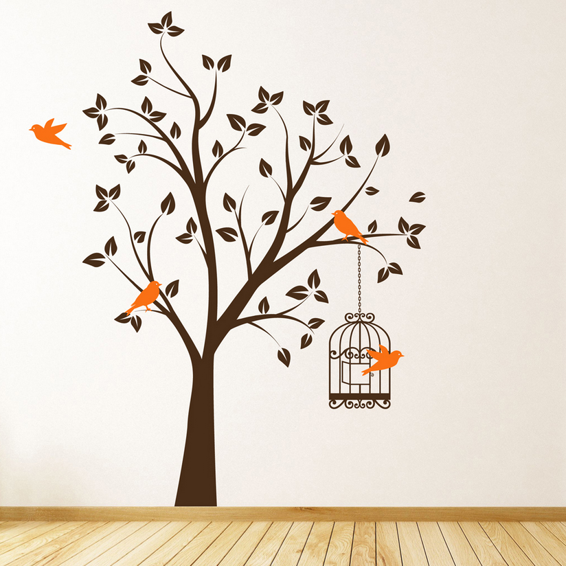 tree with bird cage and flying birds wall art sticker decal ebay powerline tree with bird cage and flying birds wall art sticker decal ebay powerline