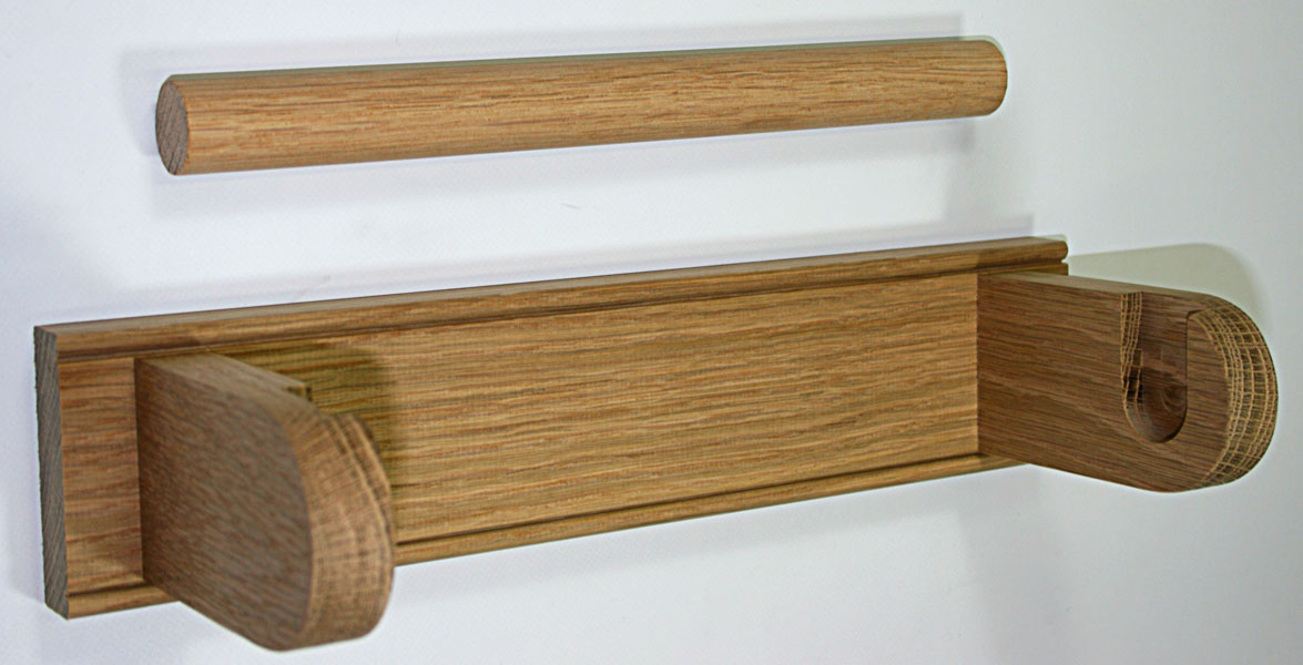 Solid Oak Kitchen Roll Holder Paper Towel Holder Toilet Roll holder eBay