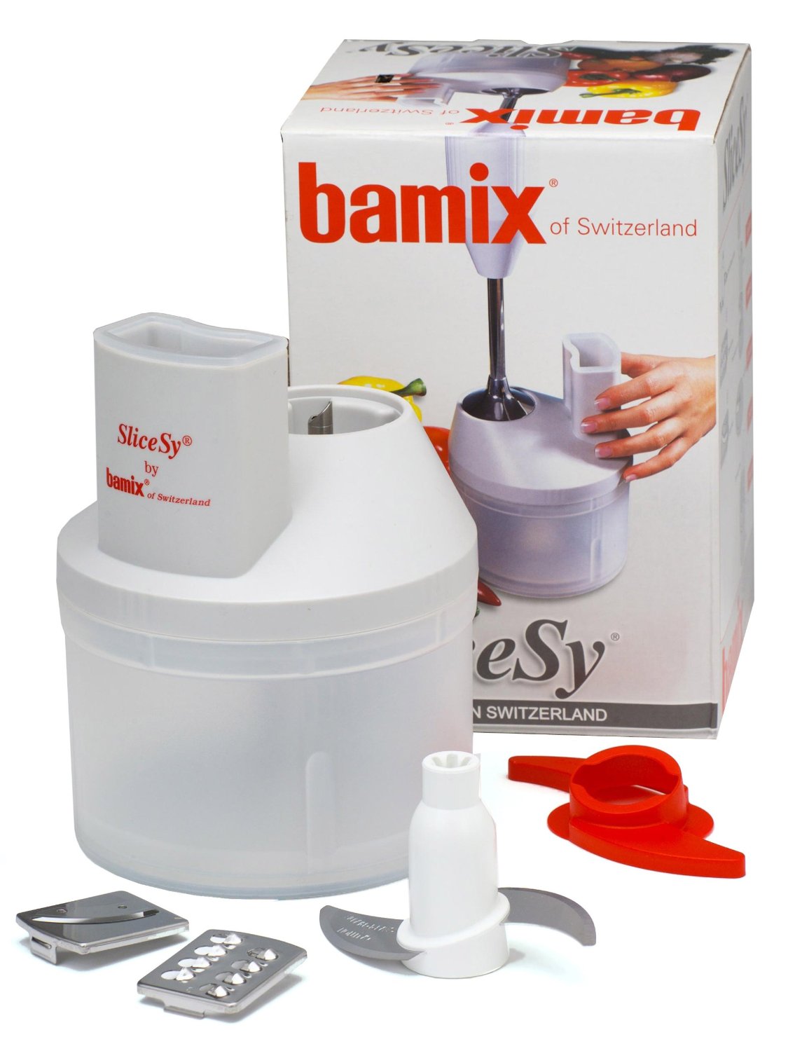 Bamix Slicesy Attachment, Food Processor, Slices, Shred, Grates, Chops ...