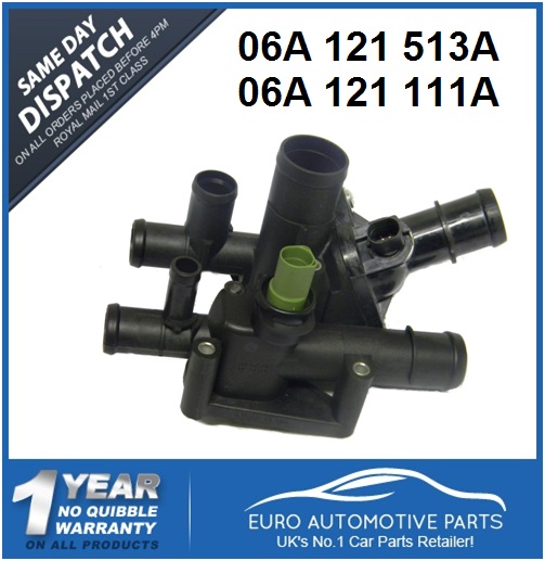 VW Golf Mk4 1.6 THERMOSTAT & HOUSING WITH SENSOR 06A121111A, 06A121513A