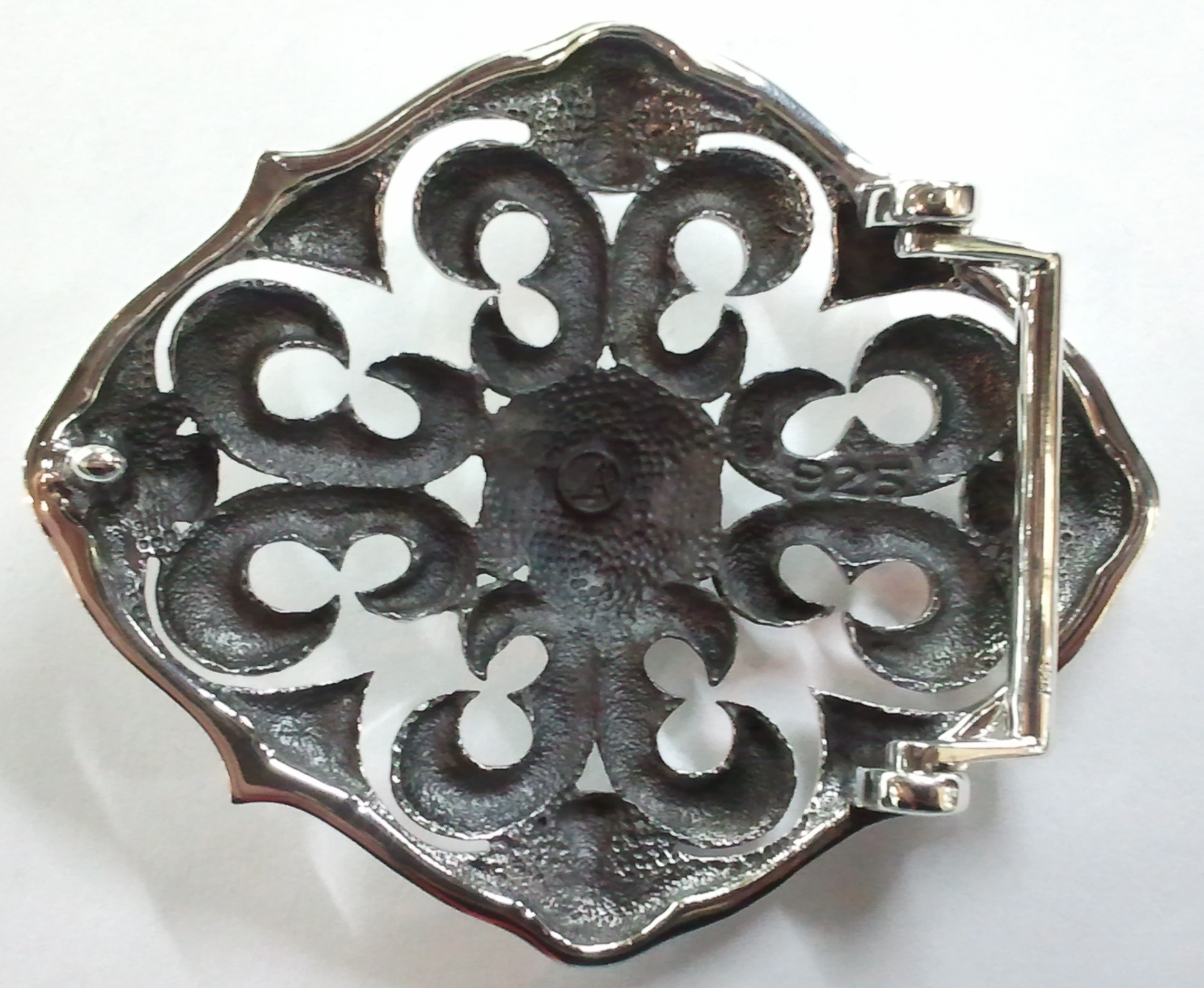 GOTHIC ROCK BIKER SKULL 925 STERLING SILVER BELT BUCKLE eBay