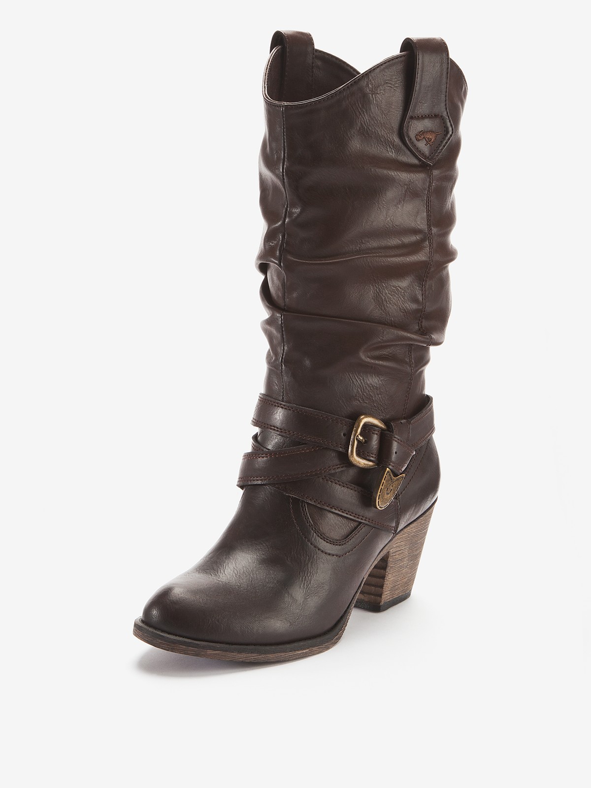 WOMENS ROCKET DOG SIDESTEP COWBOY WESTERN RIDING BOOTS BROWN 4 8 eBay