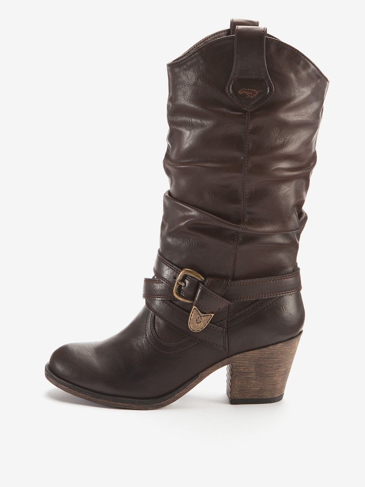 WOMENS ROCKET DOG SIDESTEP COWBOY WESTERN RIDING BOOTS BROWN 4 8 eBay