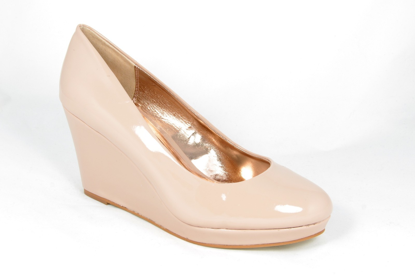 prada nude wedge