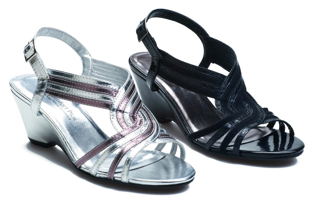 wide formal sandals