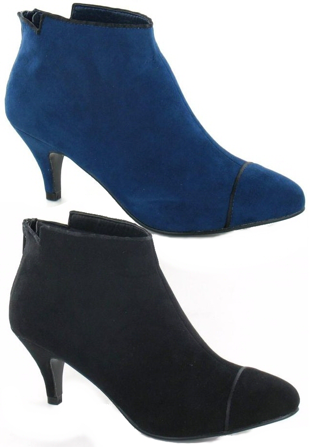 comfortable kitten heel boots