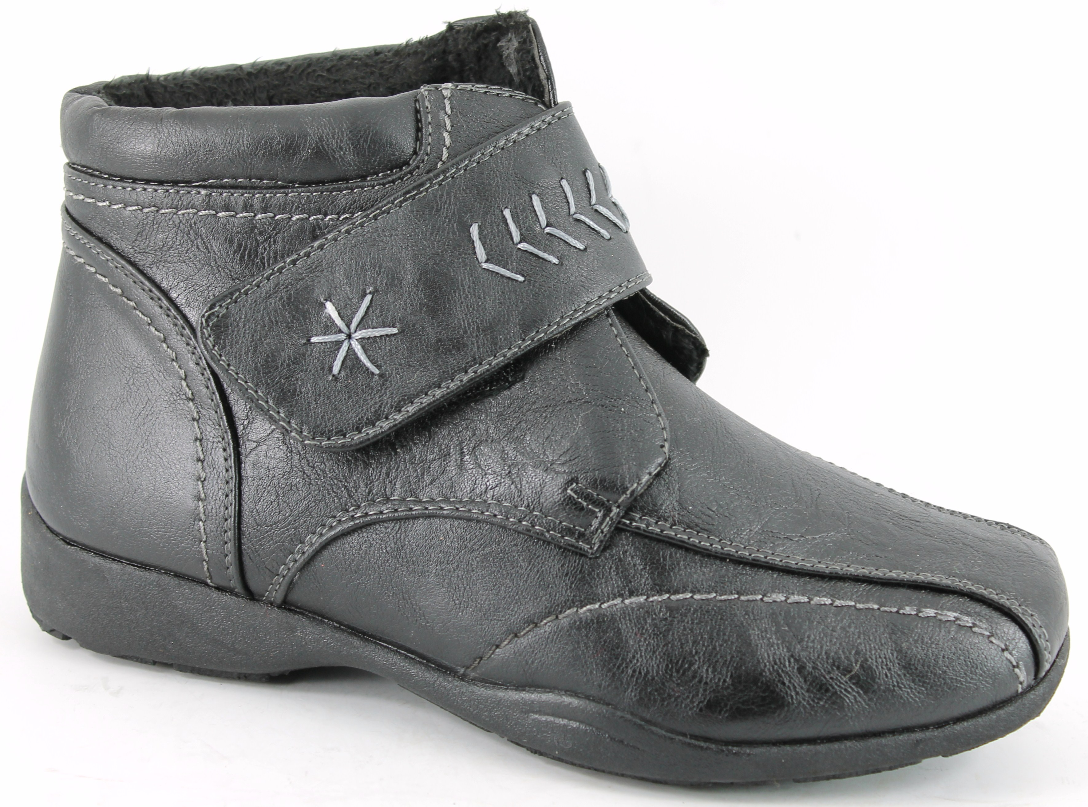 wide fitting velcro shoes for women's