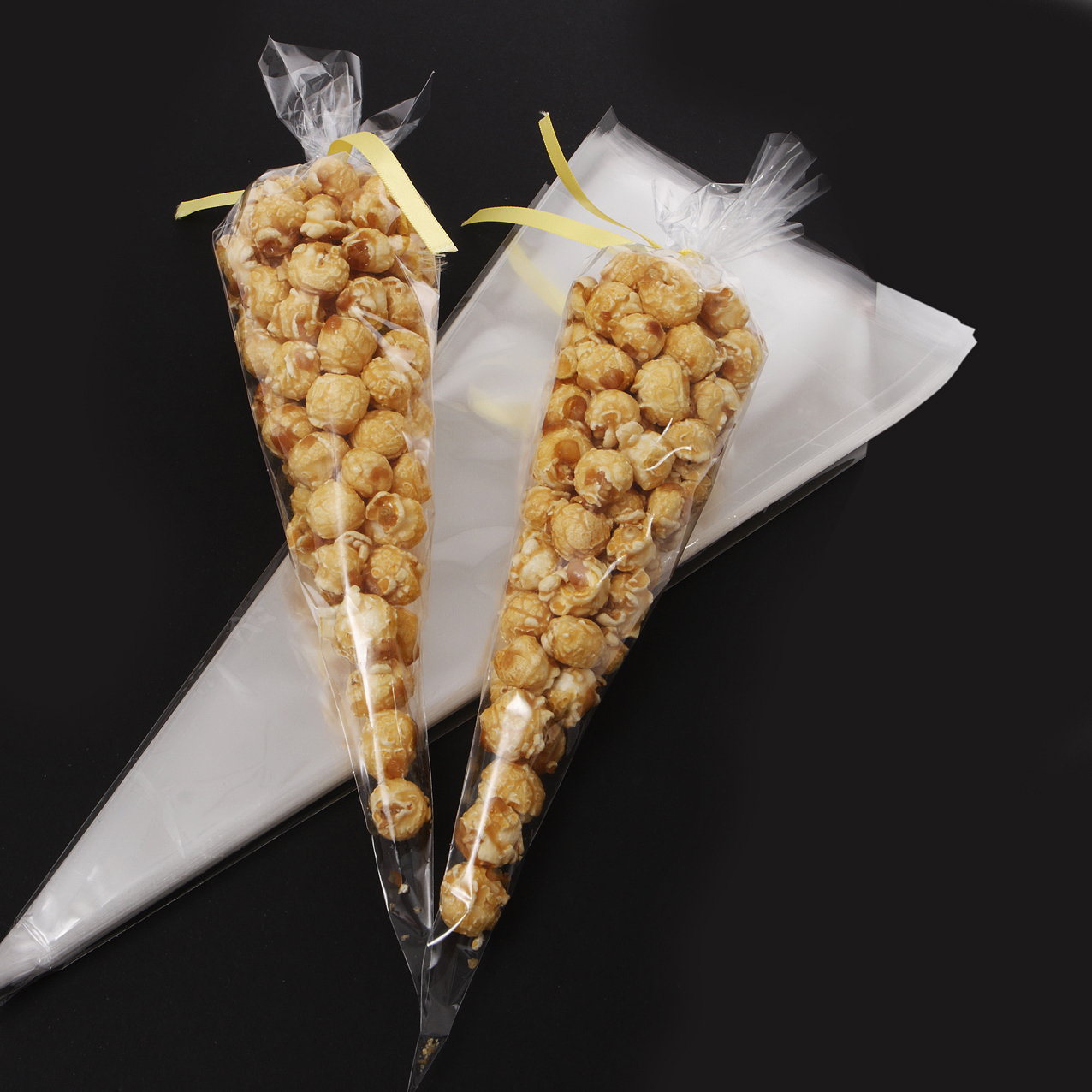 Clear Cellophane Cones Cello Bags Party Gift Favour Sweet Candy Craft