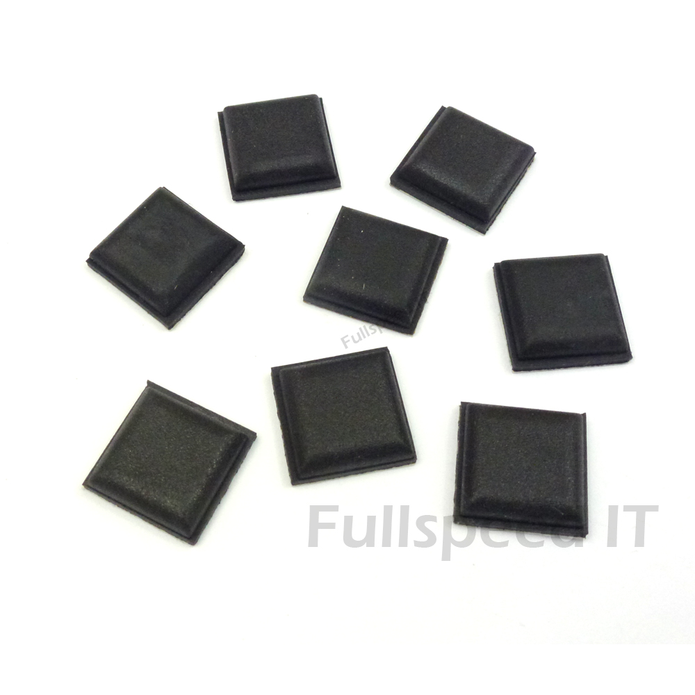 Rubber Feet Square 13mm x 13mm Black Self Adhesive Foot eBay