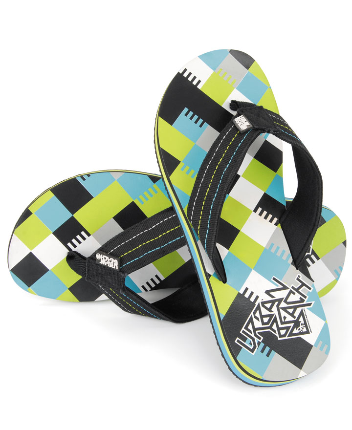 URBAN BEACH BOYS LOZENGE FLIP FLOPS SANDAL BEACH WATER BOAT SHOE SIZE