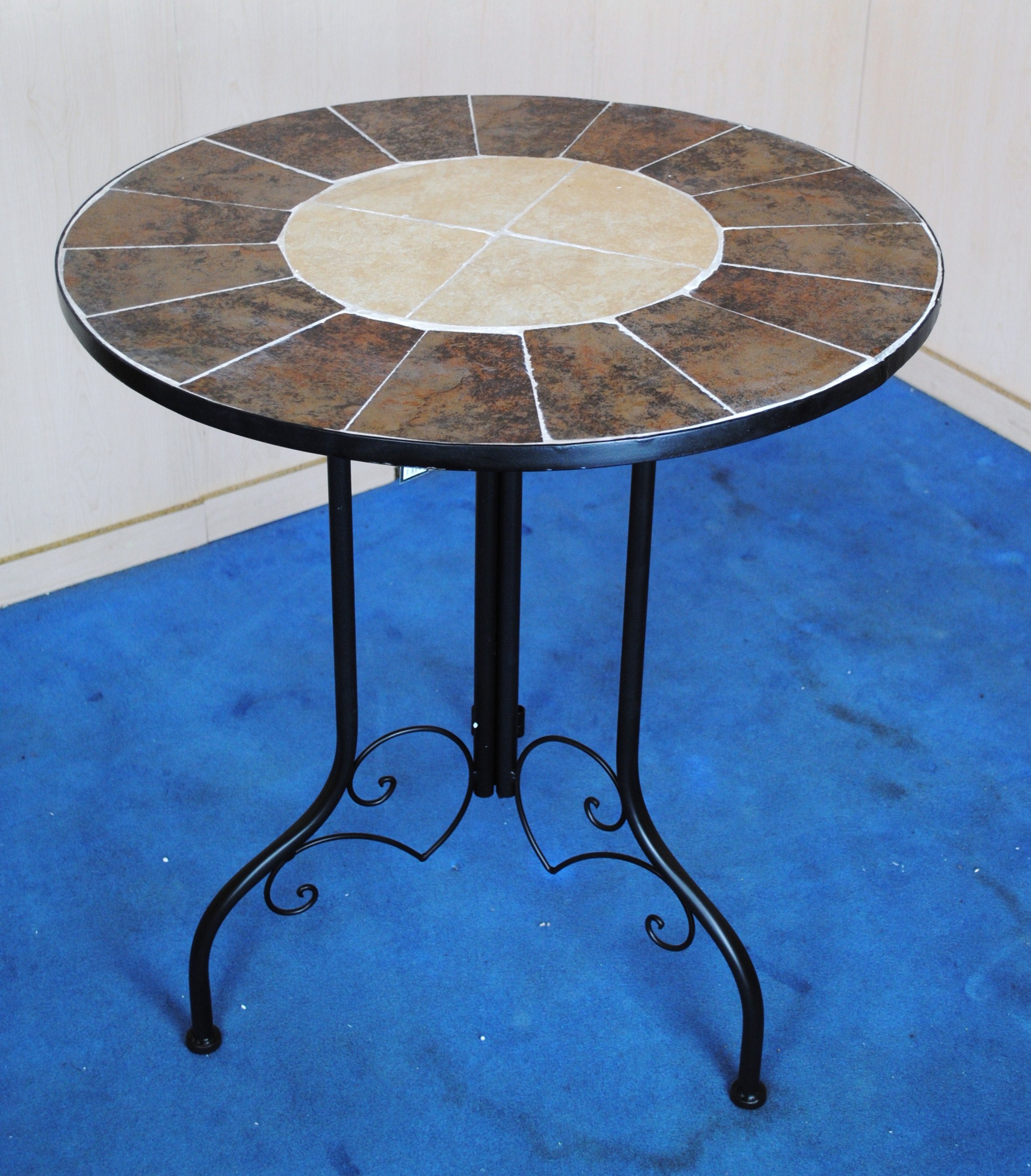 Marvells Gothic Back Mosaic Bistro Set Table & 2 Chairs 3050