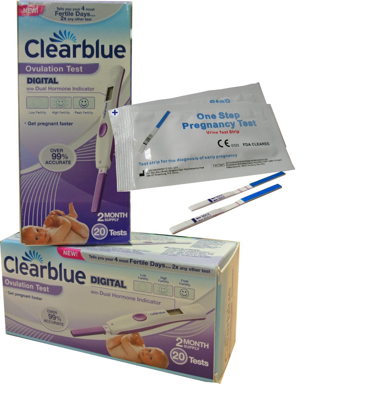 ADVANCED CLEARBLUE DIGITAL OVULATION DUAL HORMONE INDICATOR TESTS