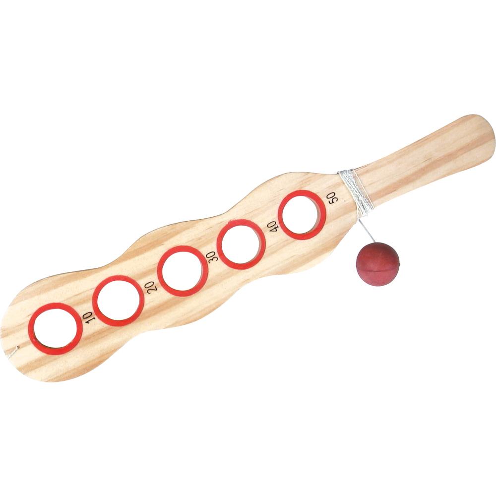 NEW Traditional Style Wooden Paddle Ball Game HOURS OF OUTDOOR FAMILY