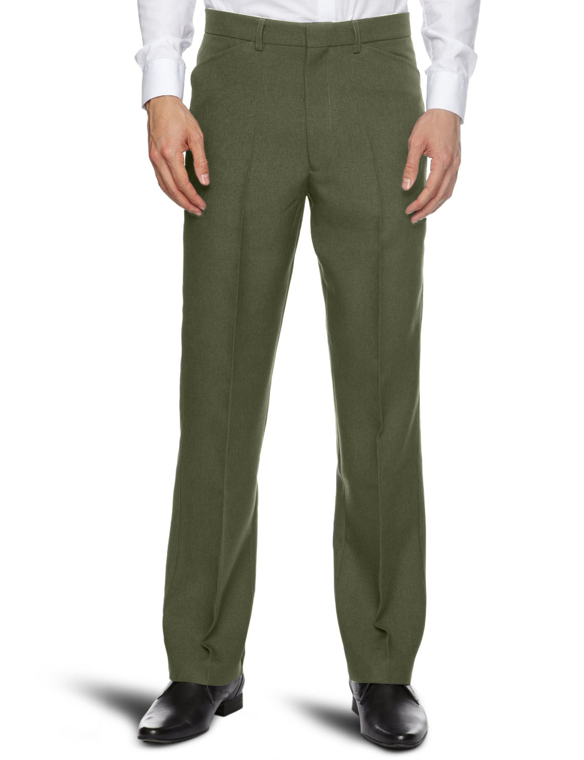 olive straight leg pants