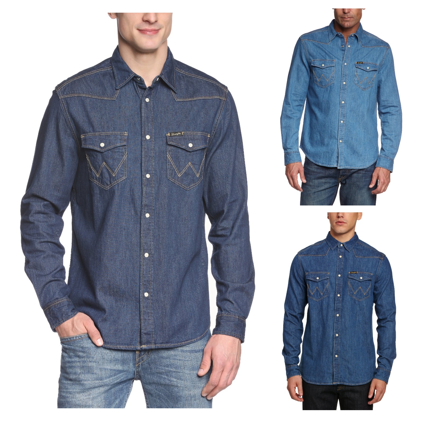 wrangler denim shirts uk