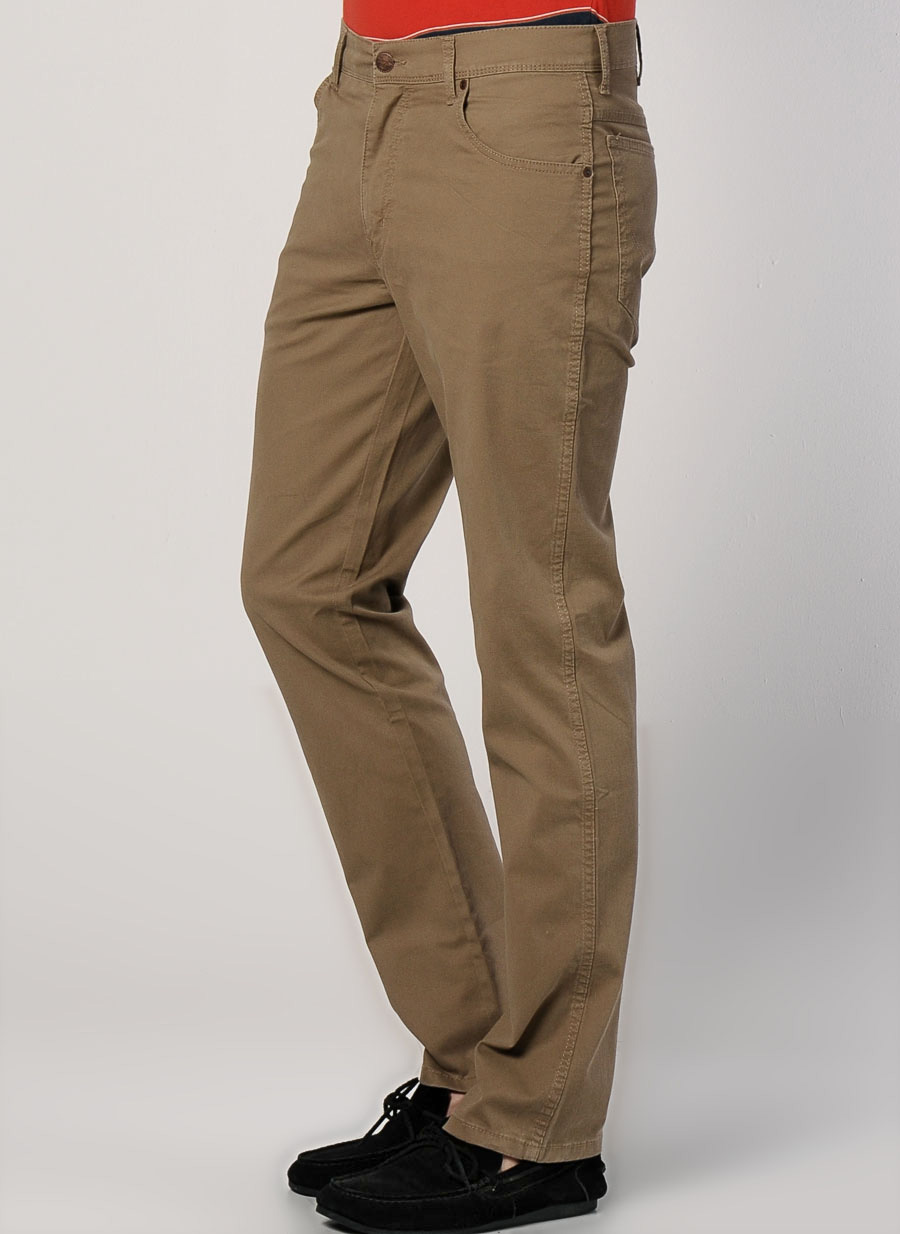 New Wrangler Men's Texas Stretch Jeans Khaki Beige Soft Fabric