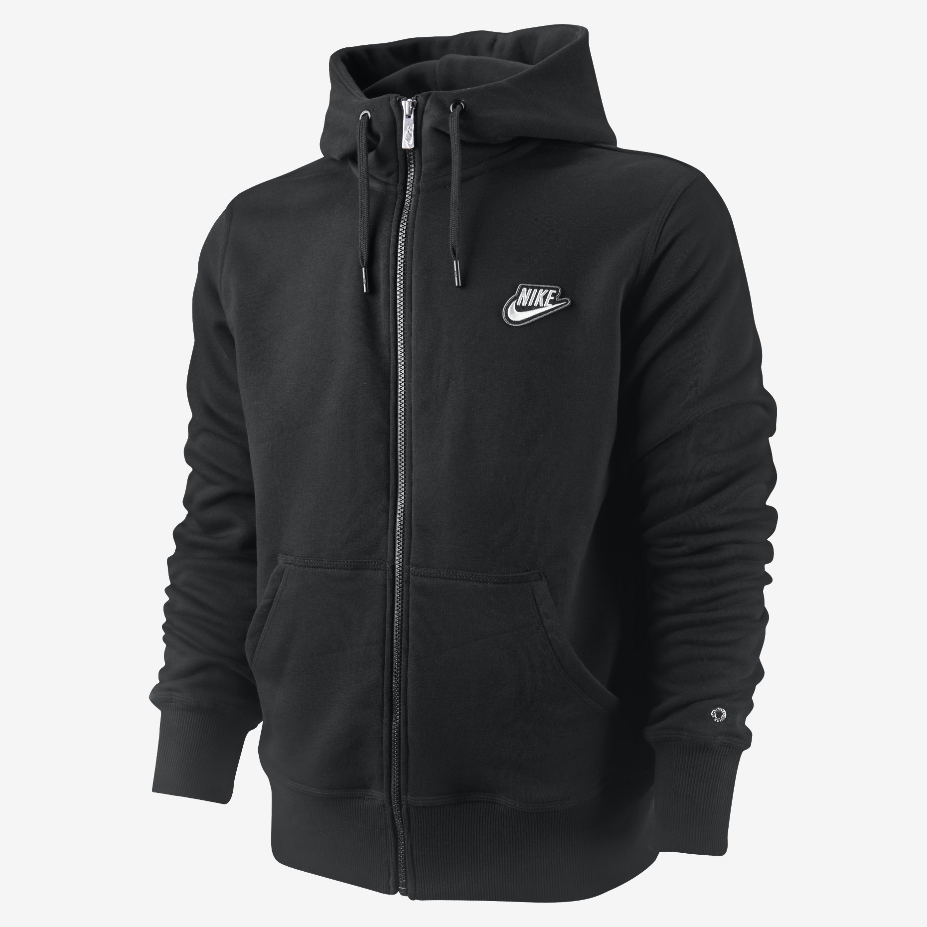 black nike zip up jacket