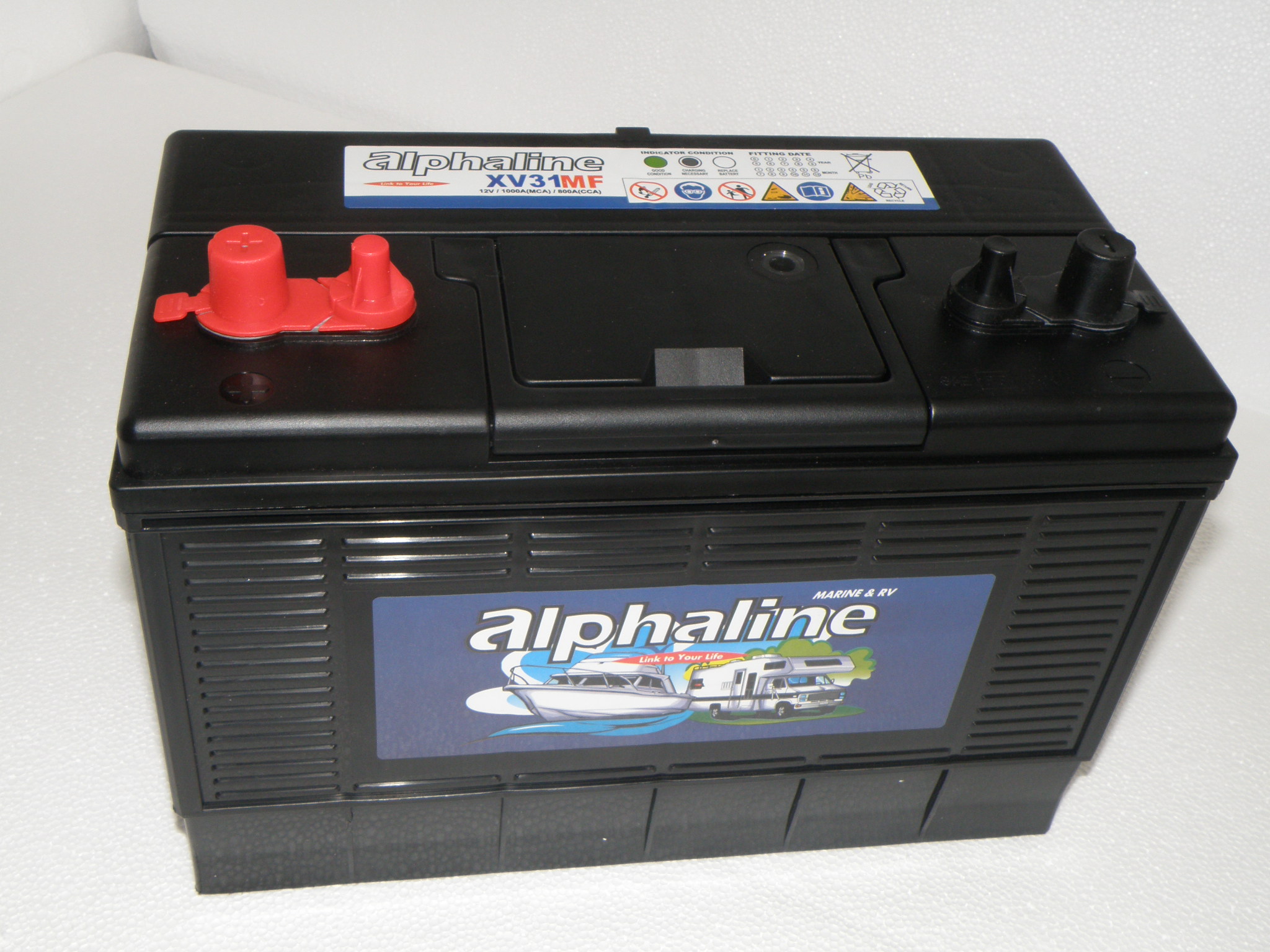 ALPHALINE 12V 115AH DUAL PURPOSE LEISURE BATTERY STARTING AND DEEP ...