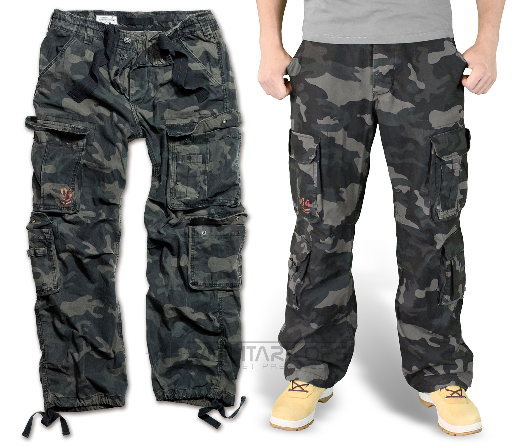 military color track pants