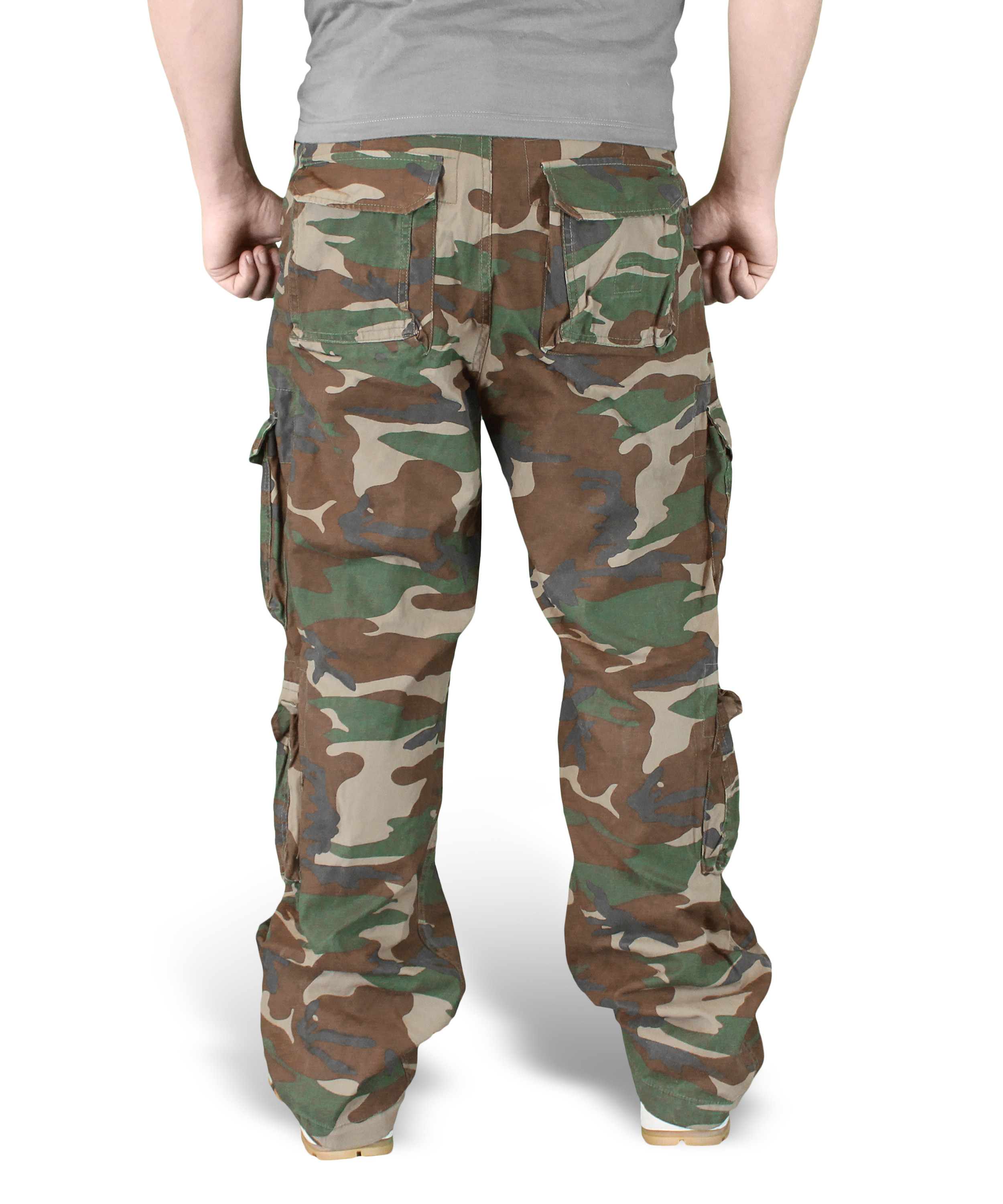 SURPLUS AIRBORNE TROUSERS DPM CAMO RAW VINTAGE CARGO WOODLAND COMBAT