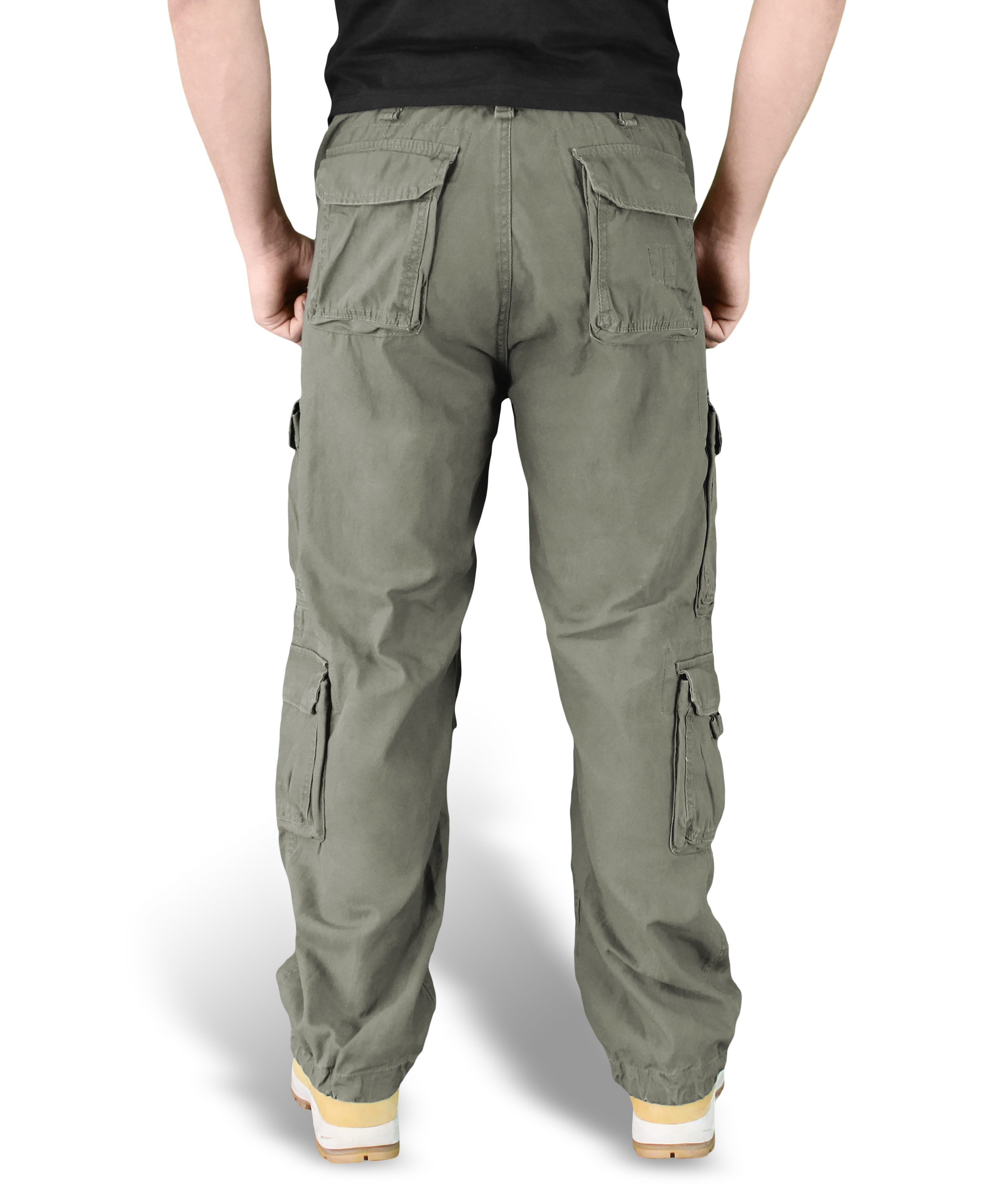 Pantalon Cargo Vintage Military - Coton - Taille Haute - Du XS Au 7XL