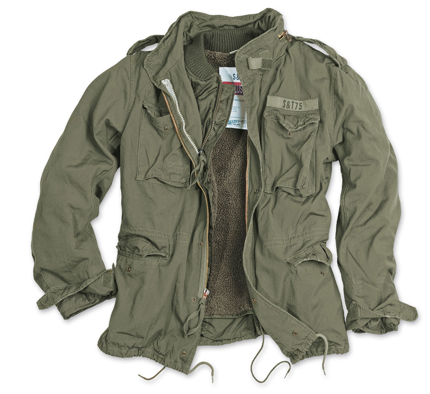 SURPLUS VINTAGE REGIMENT M65 JACKET WASHED CLASSIC PARKA US FIELD LINER
