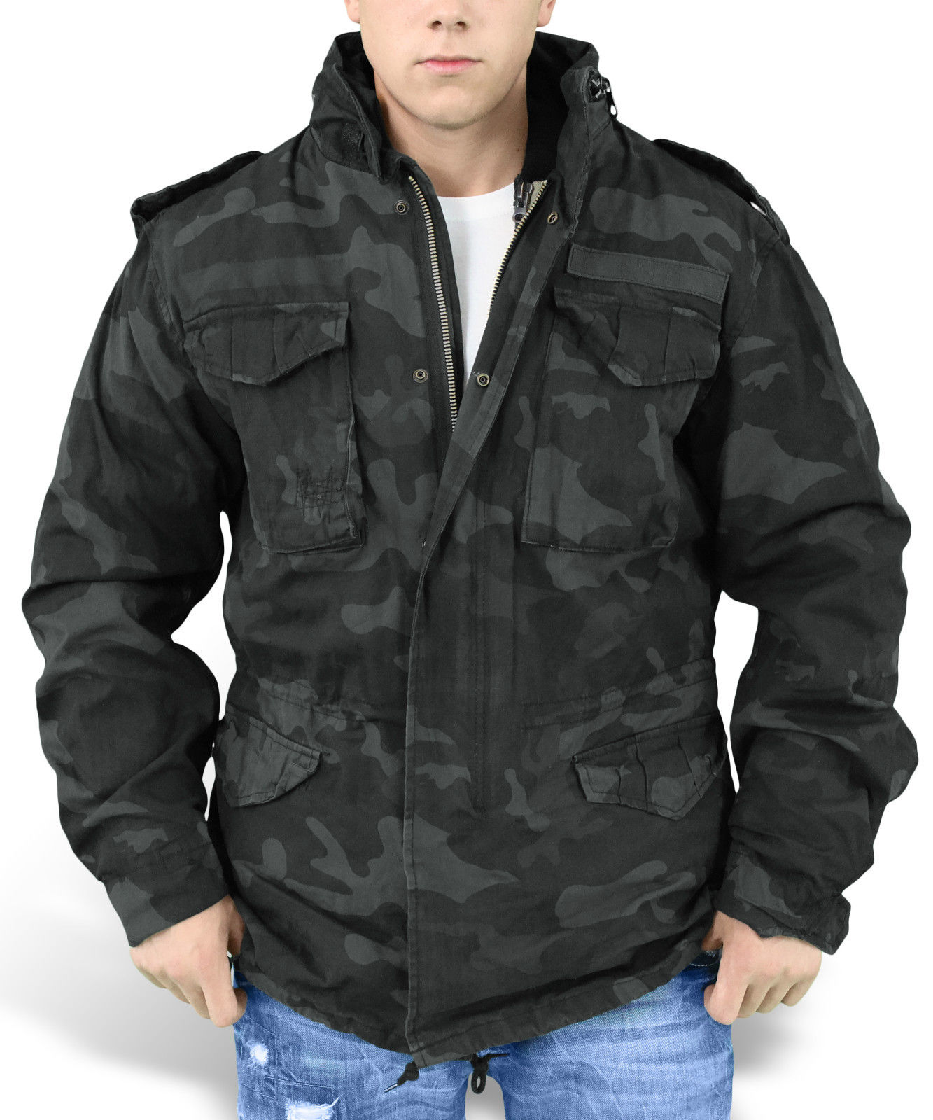 Black M65 Field Jacket M65 Field Jacket BLACK with Black Liner Sizes
