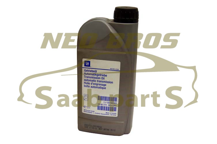 GENUINE GM AUTOMATICTRANSMISSION FLUID, 5 SPEED 1 LITRE SAAB 93 & 95