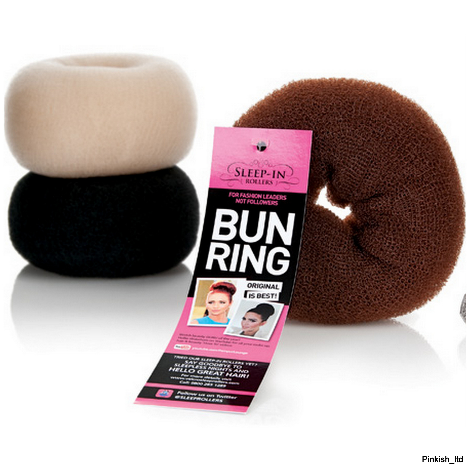 Hair Bun Donut by Sleep in Rollers XXL 20cm or XL 15cm Free Clips eBay