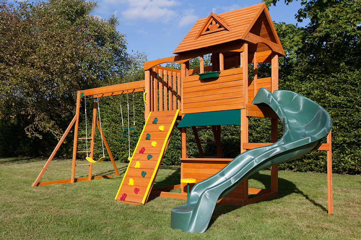 timber climbing frame
