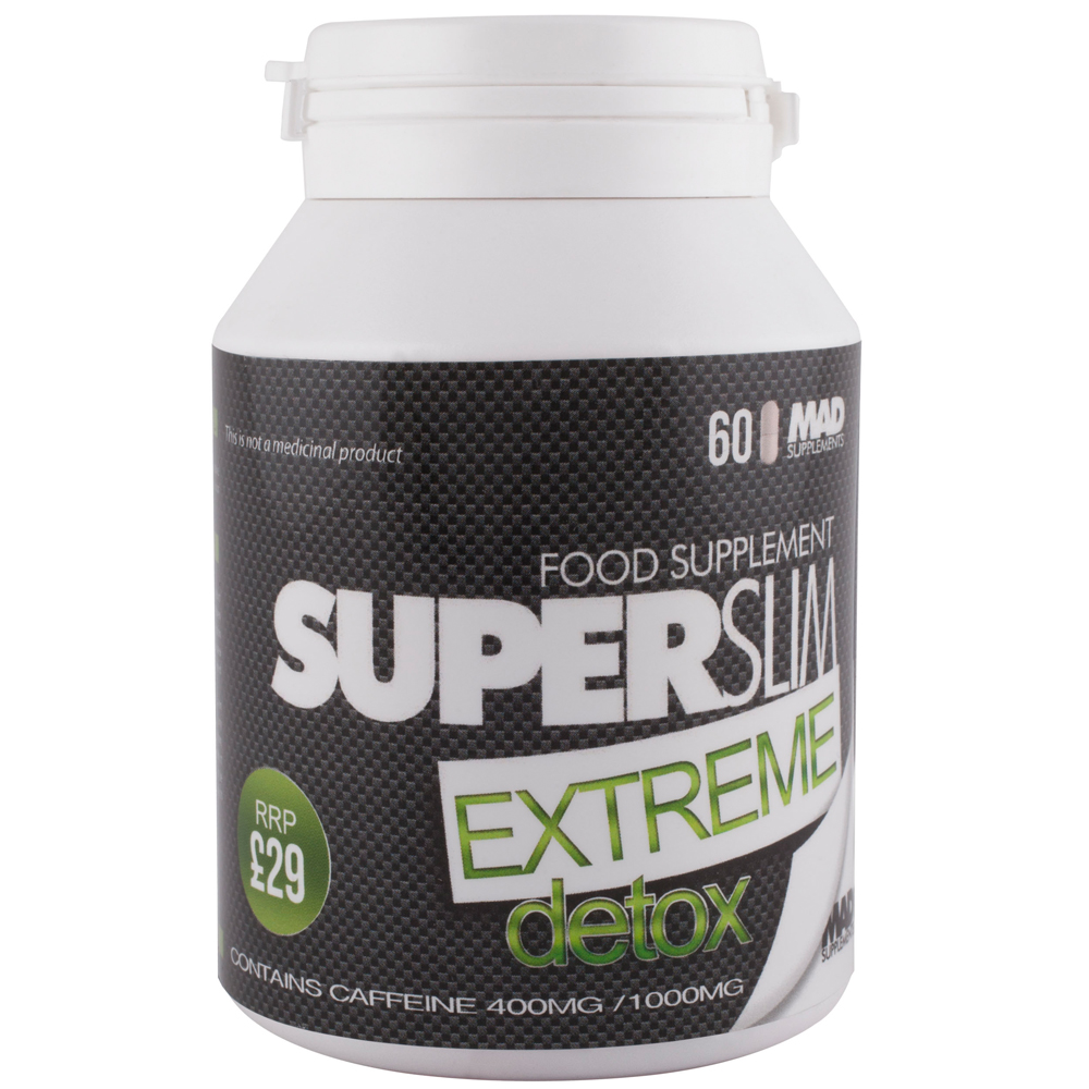 30 x SuperSlim Extreme + Detox Intense Slimming Pills Diet Appetite