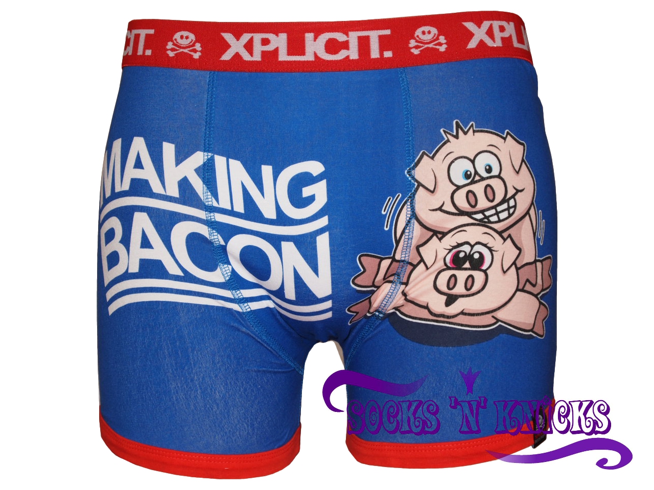 Mens Xplicit "Making Bacon" Pigs Design Funny / Novelty Boxer Shorts eBay