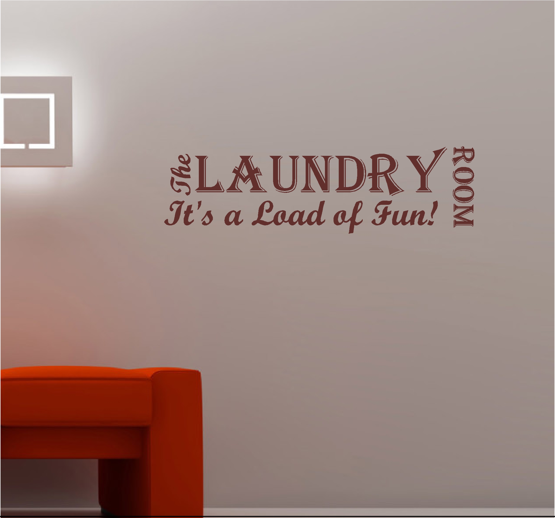 Laundry Room Vinyl Wall Quote