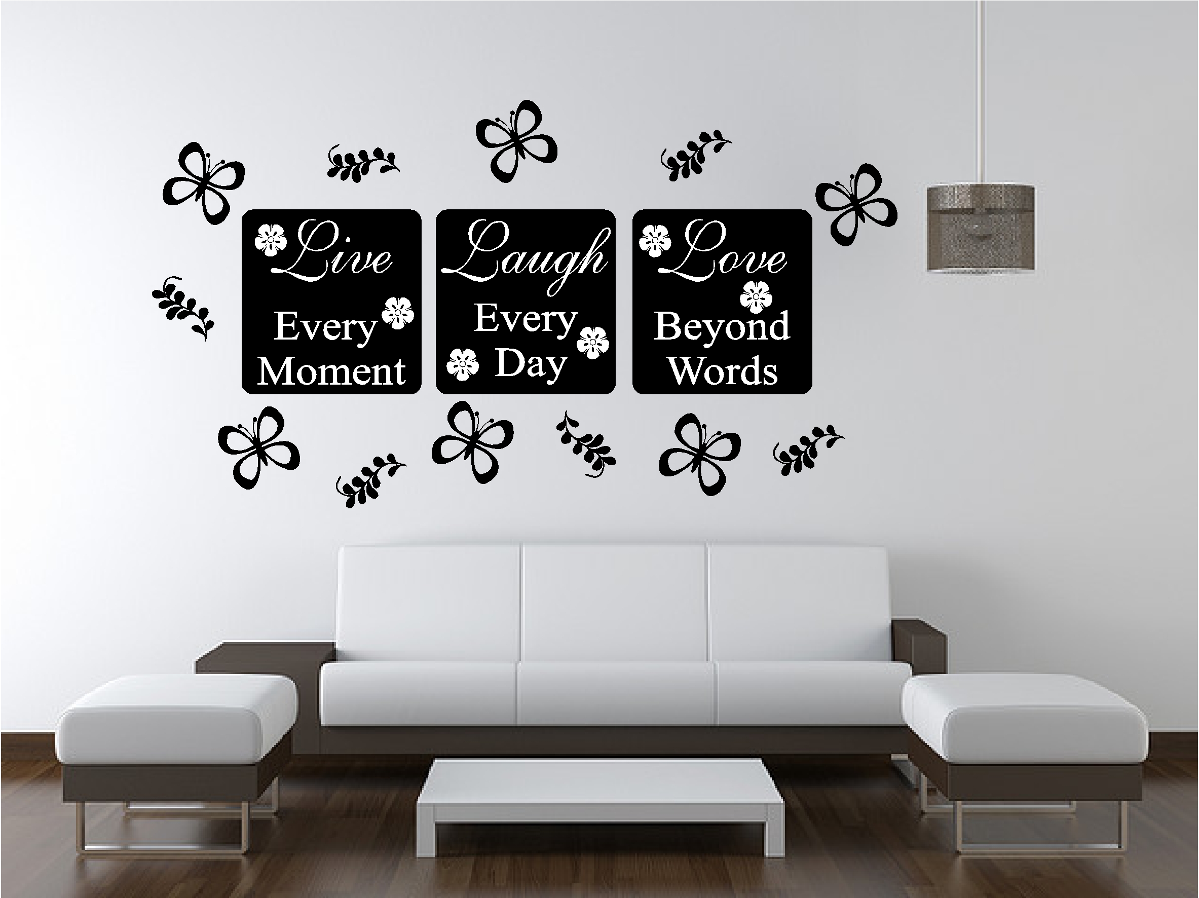 LIVE LOVE Wall Art Sticker Quote Bedroom Lounge Kitchen EBay