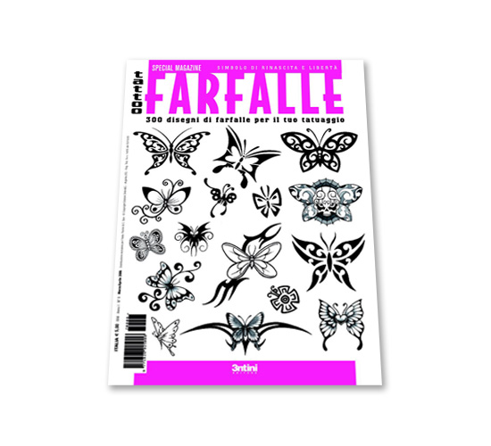 livre flash de tatouage papillon motif tattoo