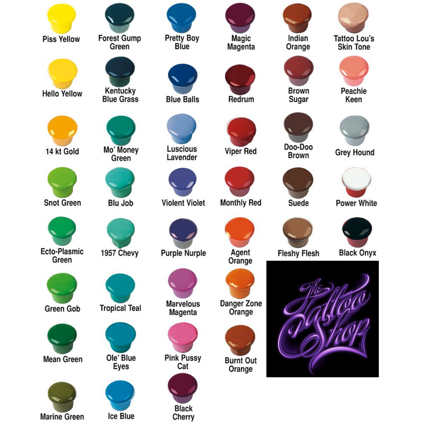 Tattoo Ink Color Chart Tattoo Ink Colours Deera Chat Blog