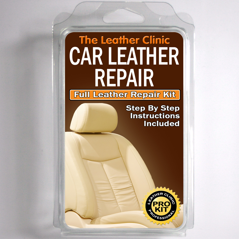 Leather Car Repair Kit for tears, holes, scuffs, bolsters & colour dye