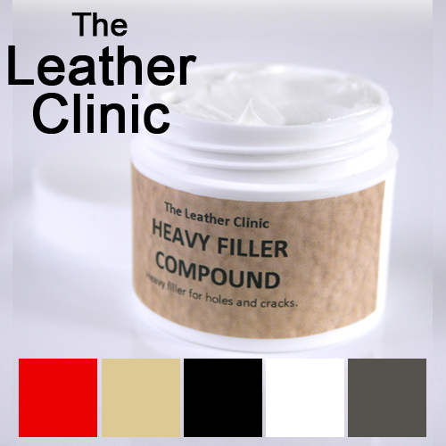 leather putty and paint