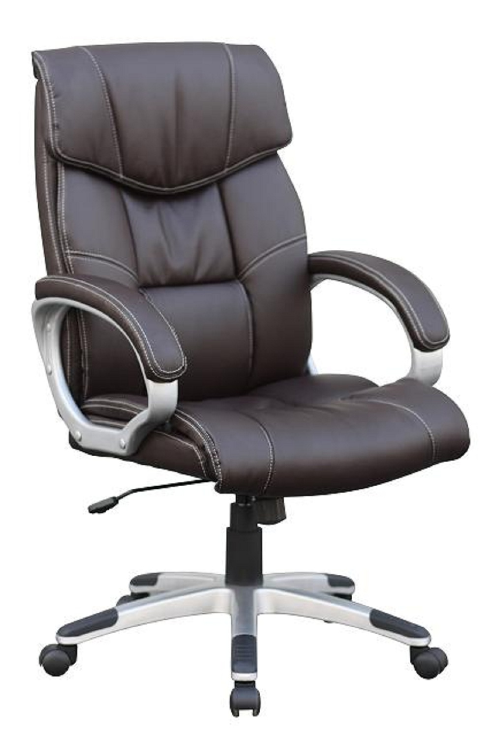 LEATHER OFFICE PADDED CHAIR SWIVEL COMPUTER DESK OFFICE ...