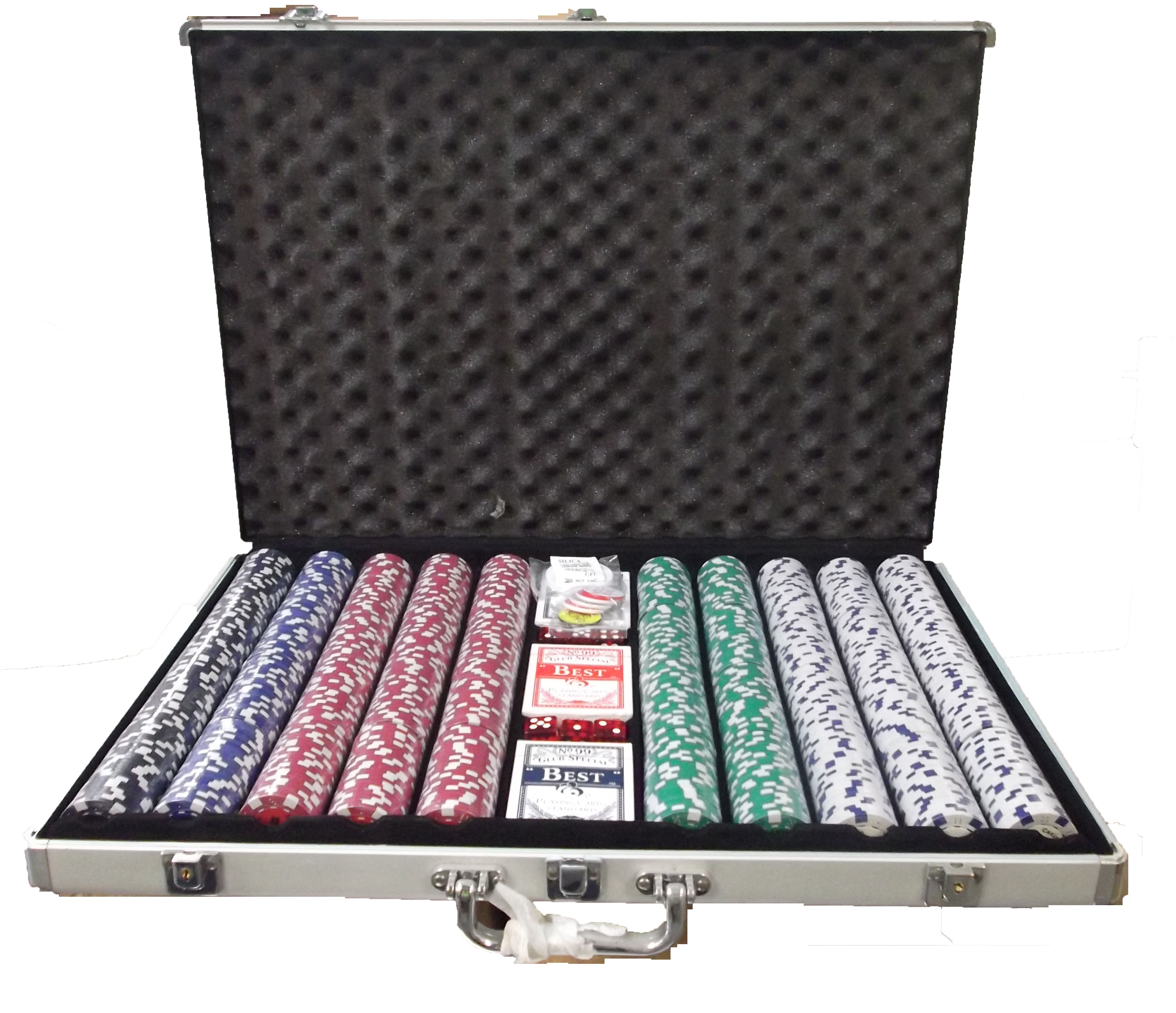 1000 pc poker chip set