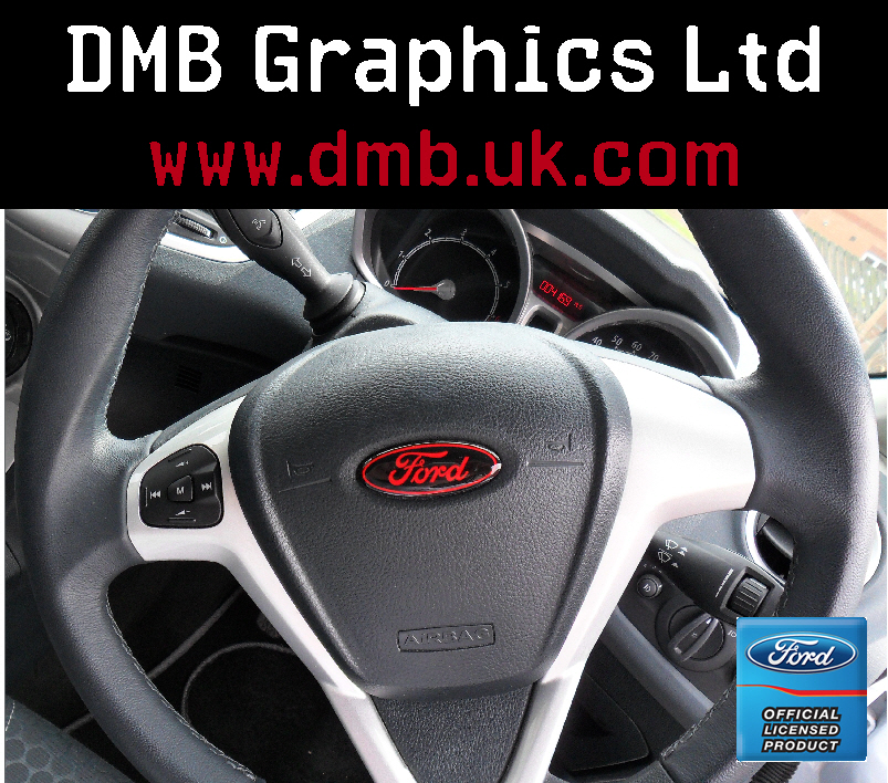 Ford fiesta steering wheel badge #10