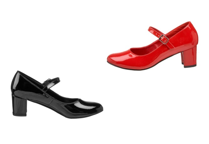 mary jane shoes 2 inch heel